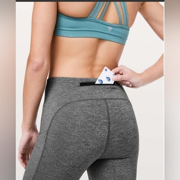 Lululemon size 4 Speed Up Tight *28" heathered black - Picture 8 of 15